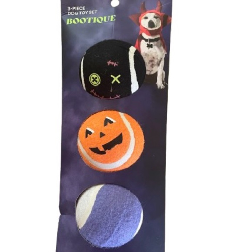 Halloween Dog Toy Set of 3 Balls